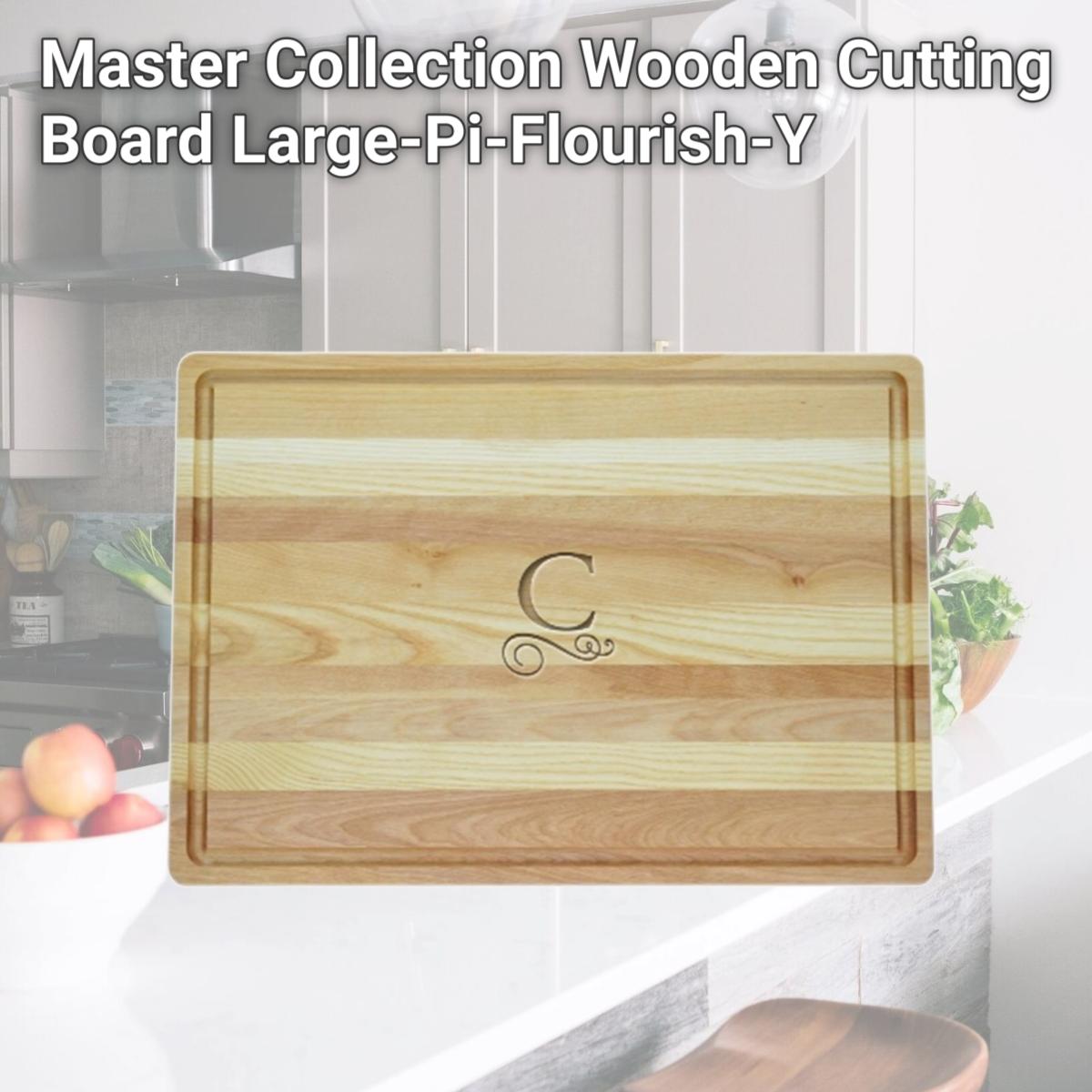 Picture of Carved Solutions Master Collection Wooden Cutting Board Large-Pi-Flourish-Y