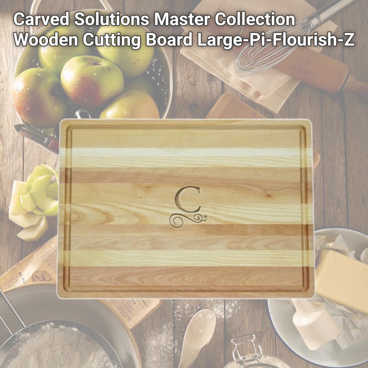 Picture of Carved Solutions Master Collection Wooden Cutting Board Large-Pi-Flourish-Z