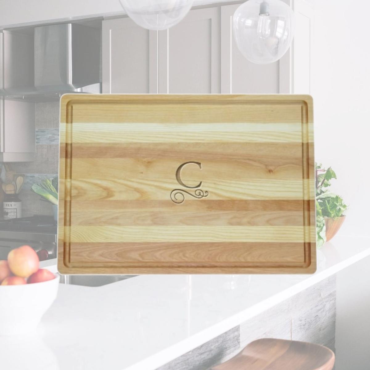 Picture of Carved Solutions Master Collection Wooden Cutting Board Large-Pi-Flourish-Z