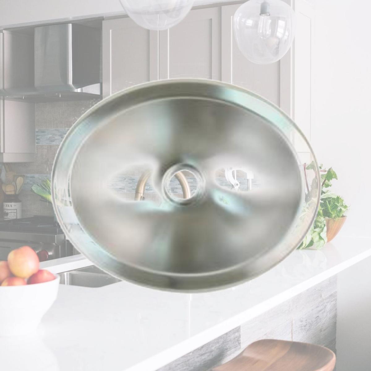Picture of Scandvik 10281 13.25 x 10.5 in. Brushed Stainless Steel Oval Sink
