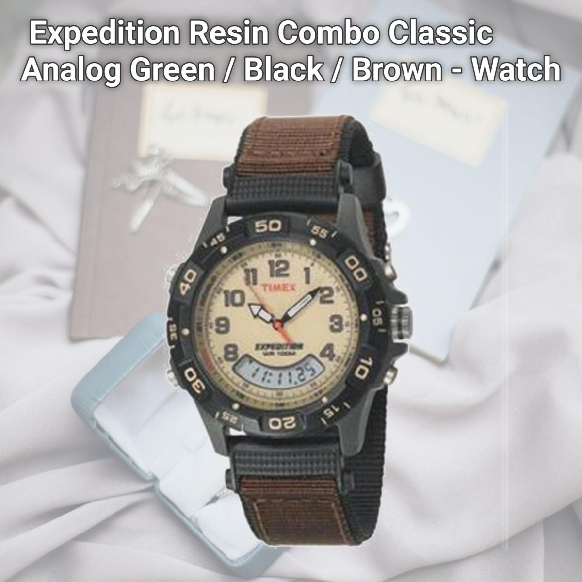 Picture of Timex Expedition Resin Combo Classic Analog Green / Black / Brown - Watch