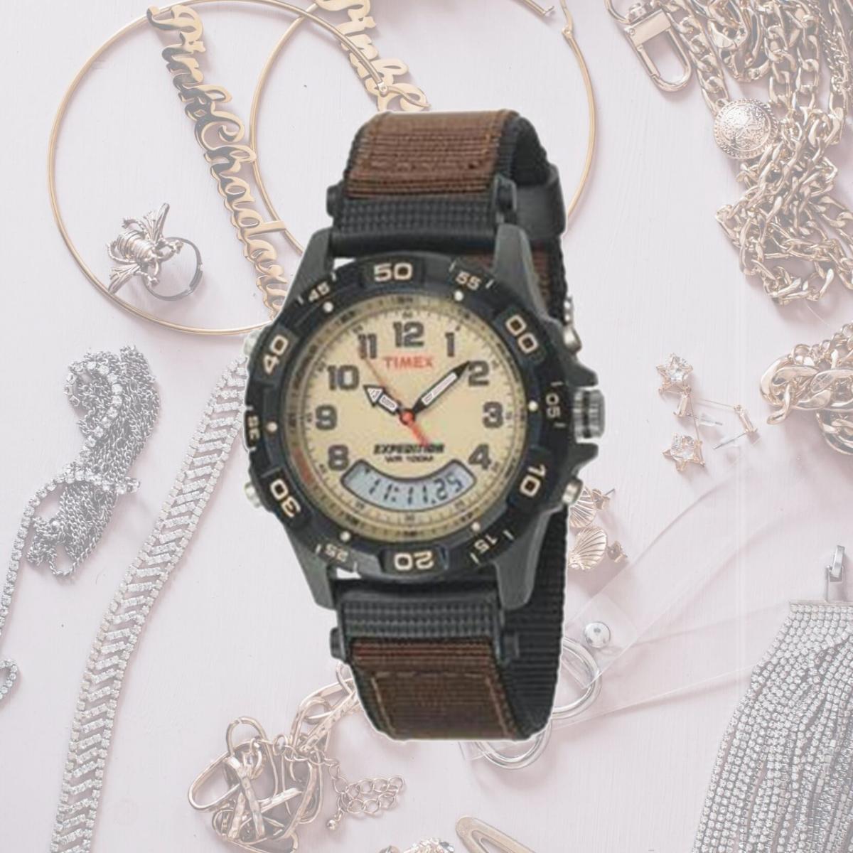 Picture of Timex Expedition Resin Combo Classic Analog Green / Black / Brown - Watch