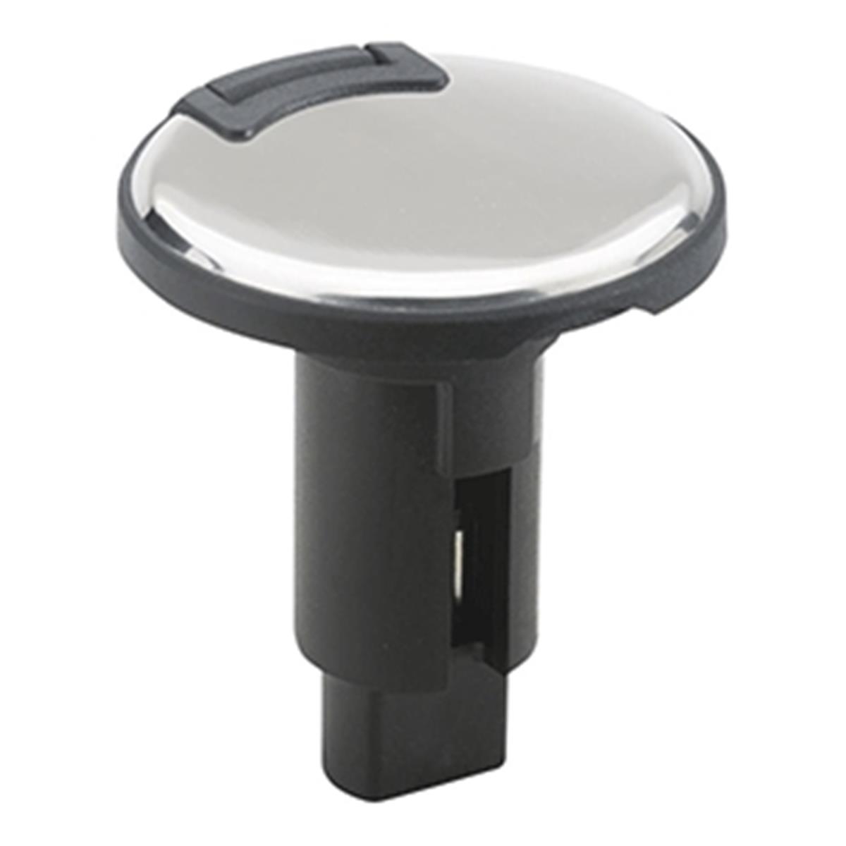 910r2psb-7 2 Pin Lightarmor Plug-in Base, Stainless Steel - Round