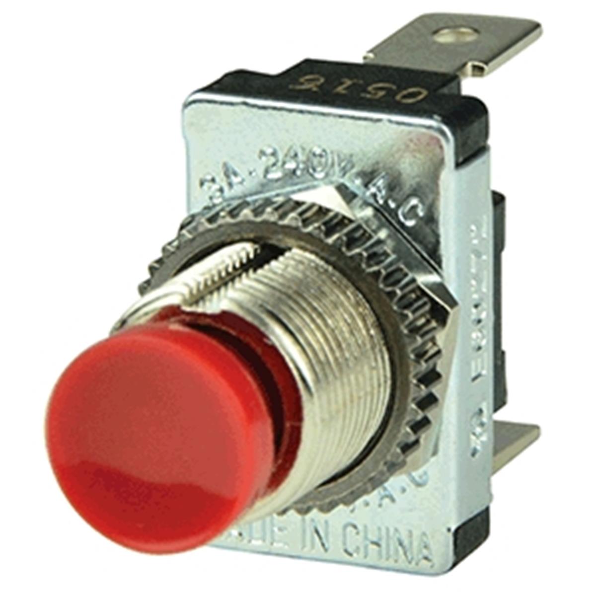 1001401 Red Spst Momentary Contact Switch - Off & On