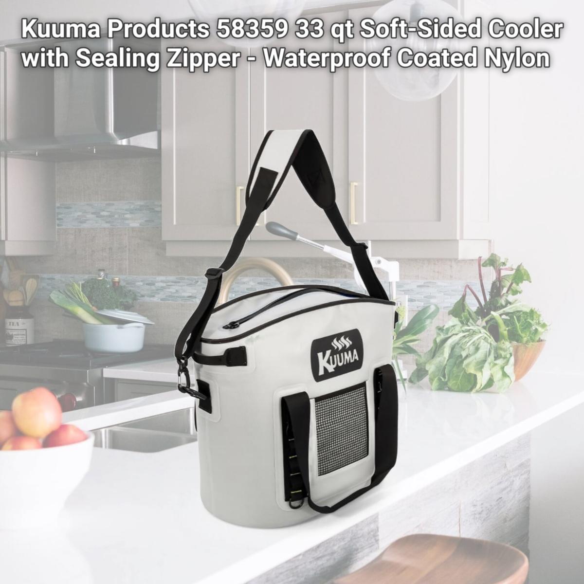 Picture of Kuuma Products 58359 33 qt Soft-Sided Cooler with Sealing Zipper - Waterproof Coated Nylon