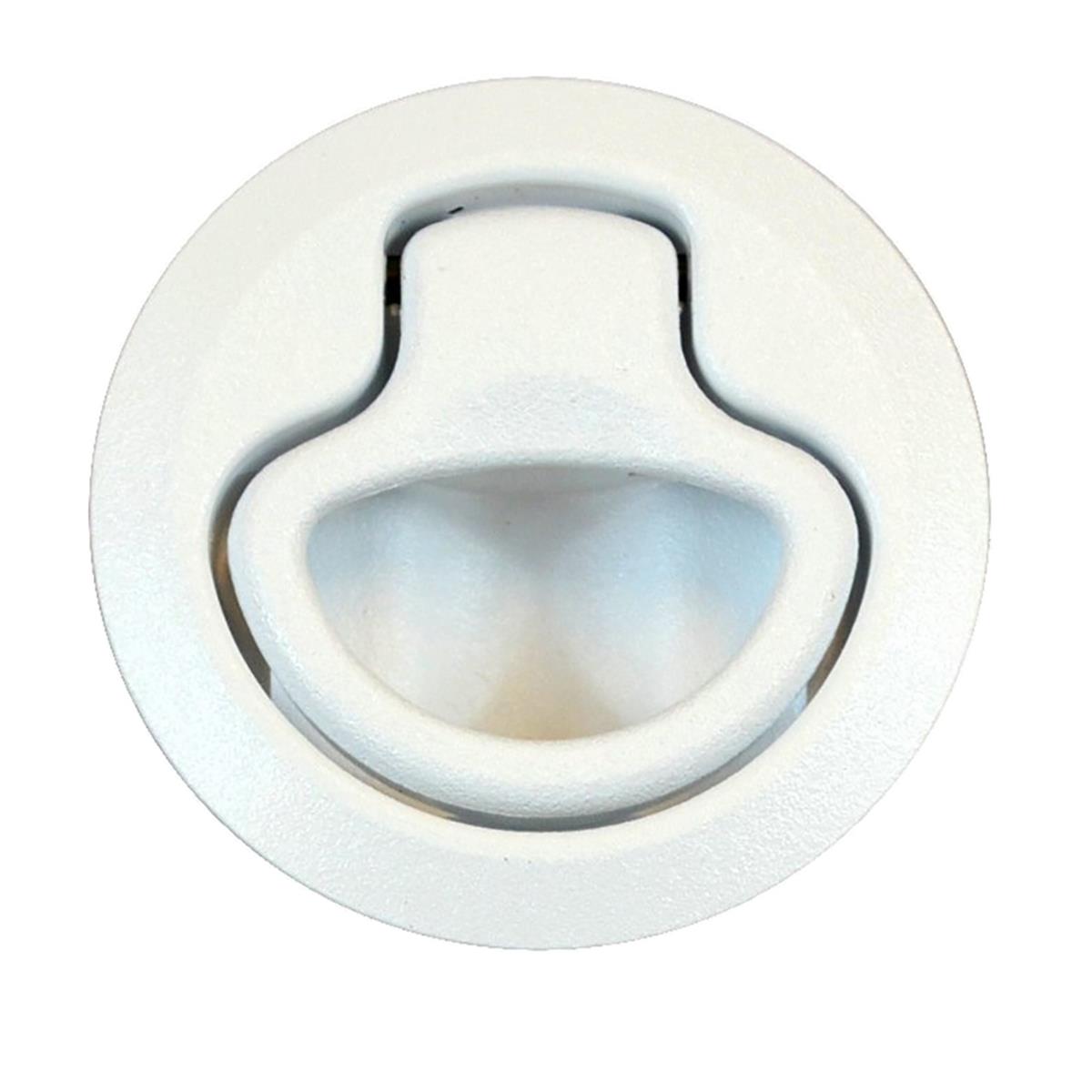 M1-63-1 Flush Pull Latch Pull To Open Non Locking Plastic - White