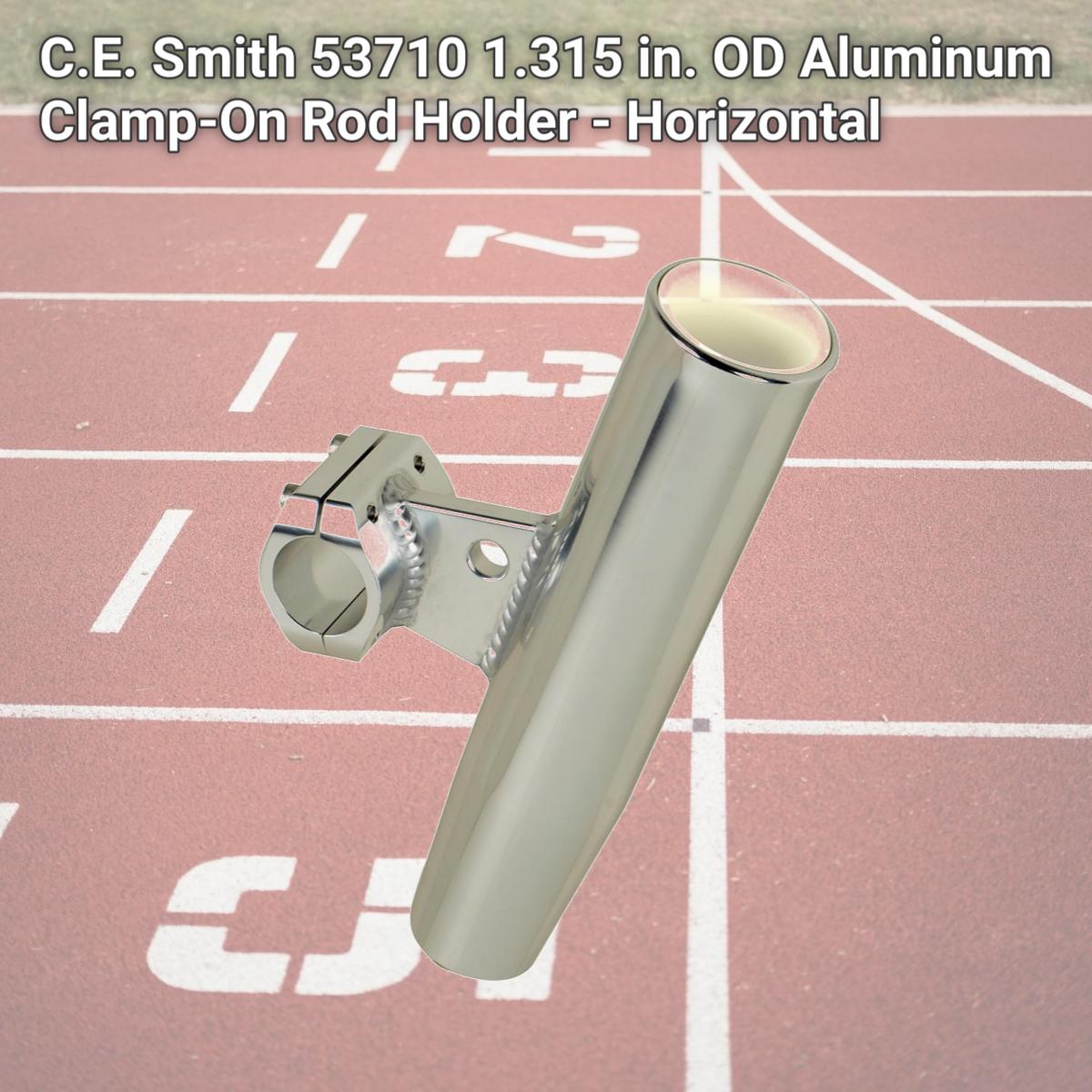 Picture of C.E. Smith 53710 1.315 in. OD Aluminum Clamp-On Rod Holder - Horizontal