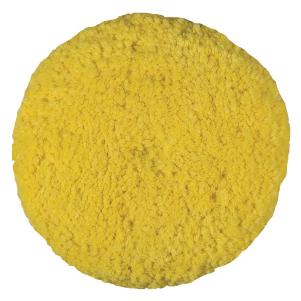 890142 Rotary Blended Wool Buffing Pad - Yellow Medium Cut
