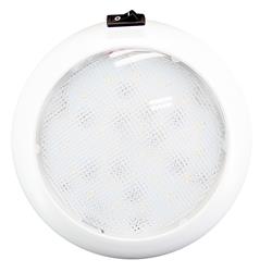064-5140-7 5.5 In. Round Some Led Light With Switch, White & Red