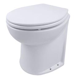 58260-1012 Deluxe Flush 14 In. Slant Back 12v Electric Toilet With Intake Pump