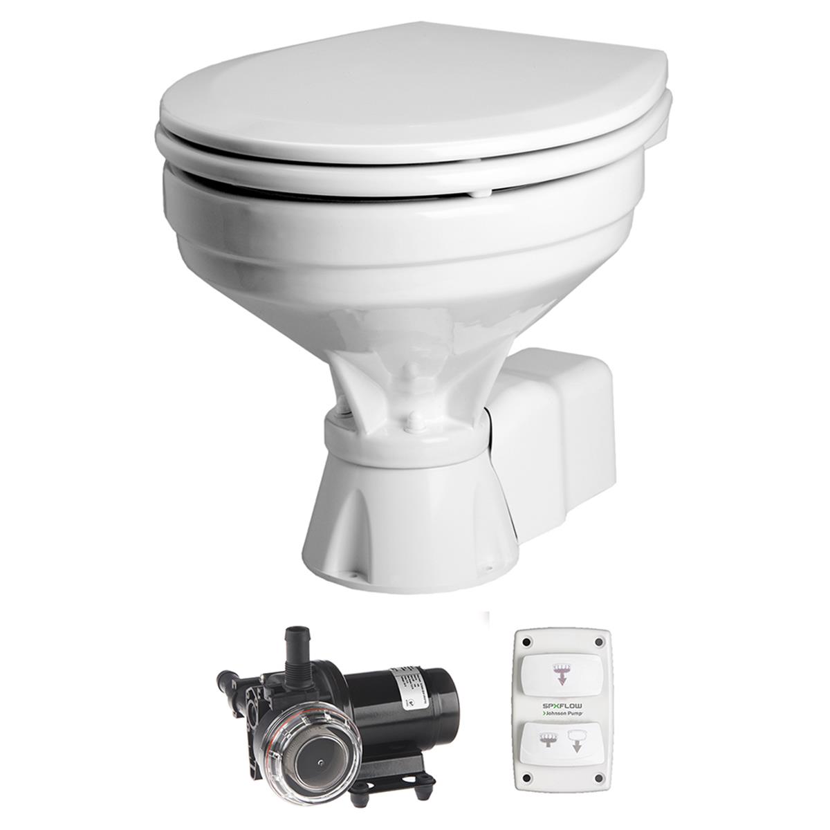 80-47232-03 12v Comfort Electric Aqua T Toilet With Solenoid
