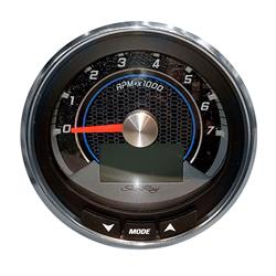 Mgt024 4 In. Tachometer 7000rpm Mgk3k Smart Craft For Sea Ray - Black With Stainless Steel Bezel