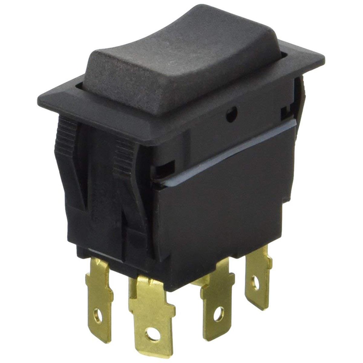 58027-07-bp Sealed Rocker Switch Non-illuminated Dpdt On-off-on 6 Blade