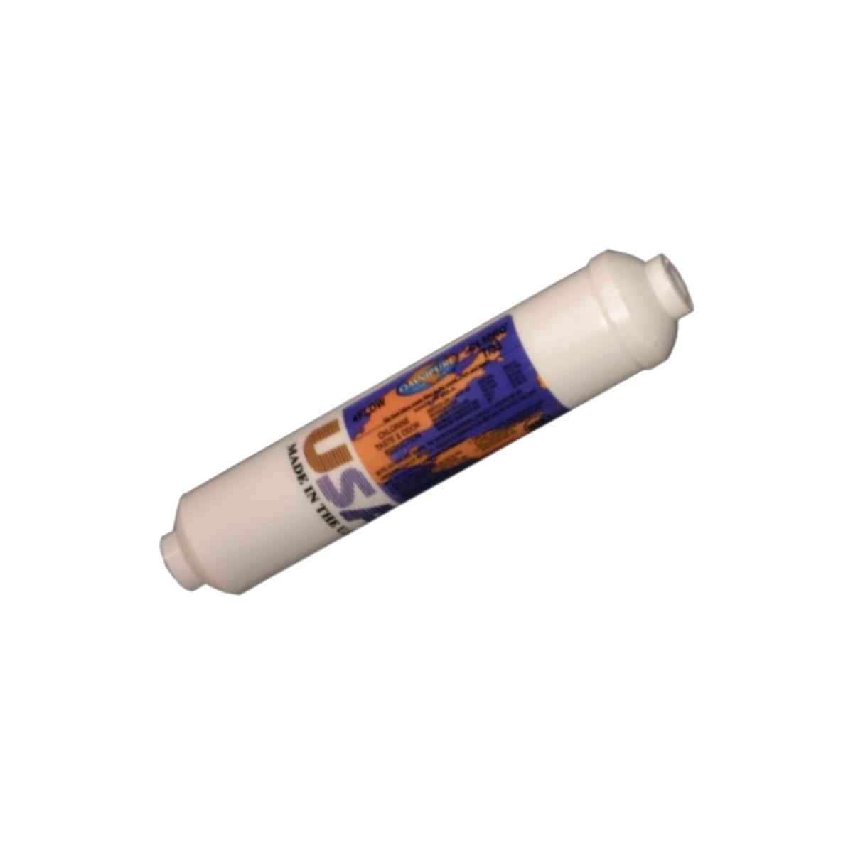 Picture of Commercial Water Distributing OMNIPURE-CL10ROT40-B Omnipure OMNIPURE-CL10ROT40-B Carbon Inline Water Filter - .25 in. FPT