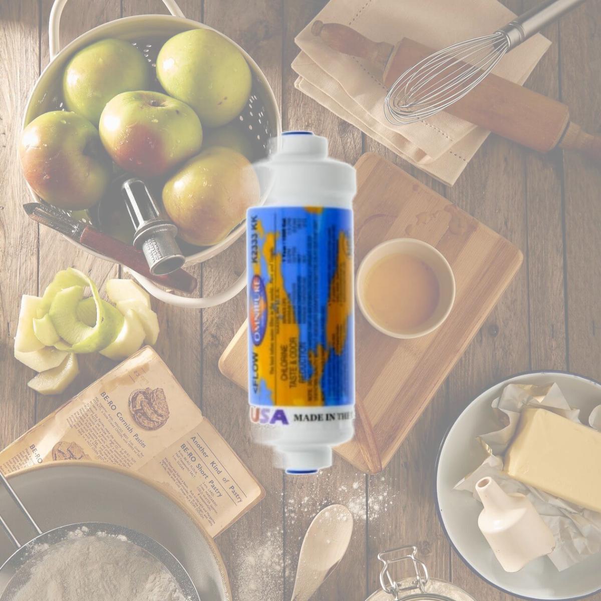 Picture of Commercial Water Distributing OMNIPURE-K2333-KK Omnipure OMNIPURE-K2333-KK Inline Carbon Water Filter - .38 in. FQC