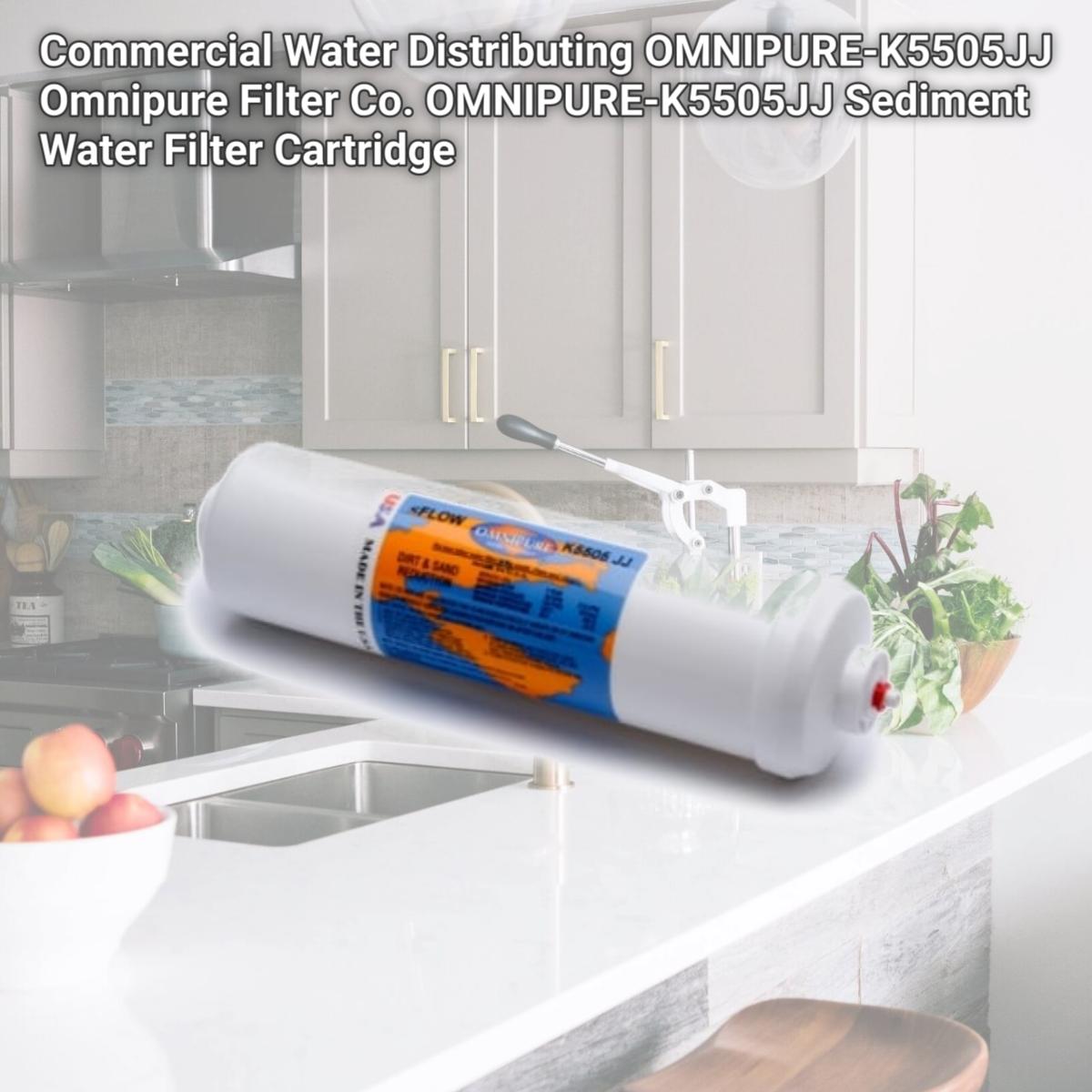 Picture of Commercial Water Distributing OMNIPURE-K5505JJ Omnipure Filter Co. OMNIPURE-K5505JJ Sediment Water Filter Cartridge