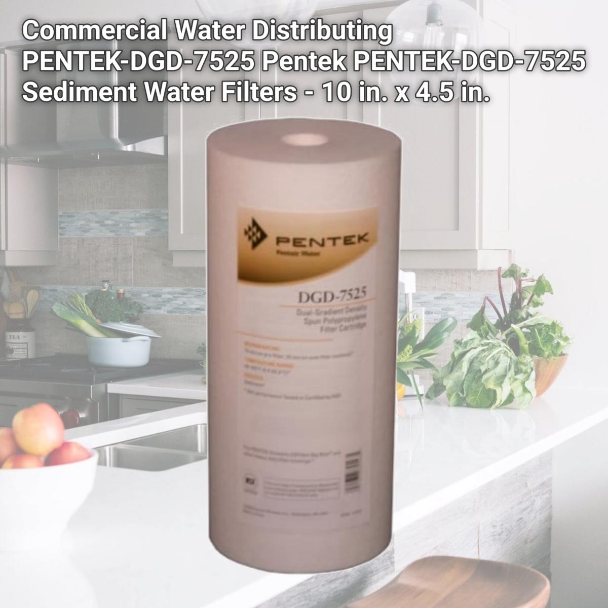 Picture of Commercial Water Distributing PENTEK-DGD-7525 Pentek PENTEK-DGD-7525 Sediment Water Filters - 10 in. x 4.5 in.