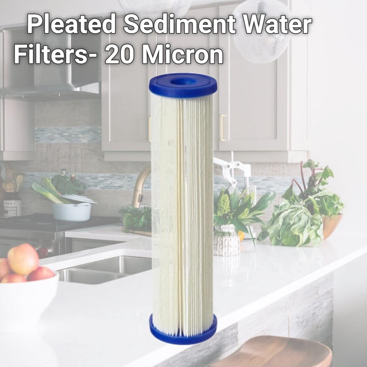 Picture of Commercial Water Distributing PENTEK-ECP20-10 Pleated Sediment Water Filters- 20 Micron