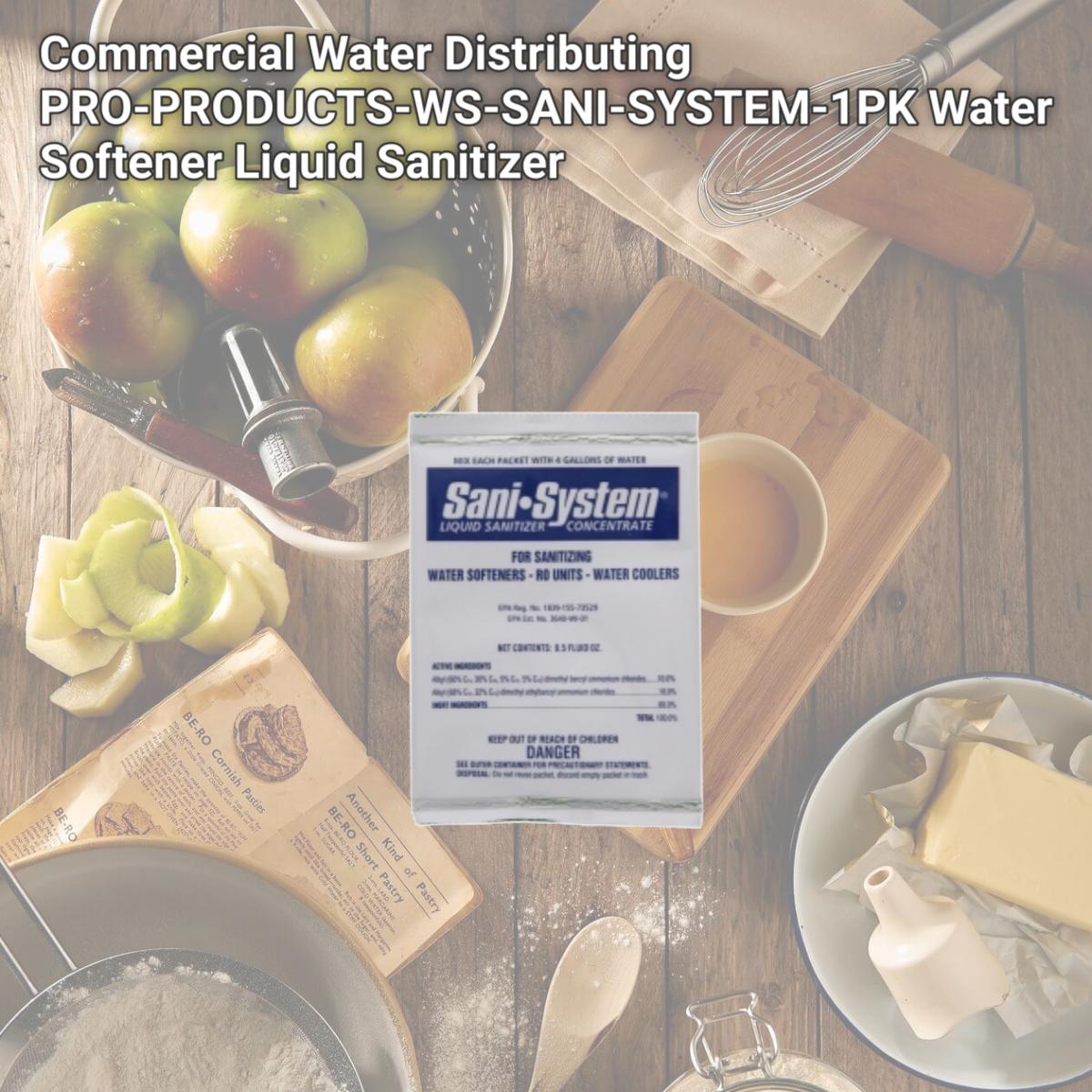 Picture of Commercial Water Distributing PRO-PRODUCTS-WS-SANI-SYSTEM-1PK Water Softener Liquid Sanitizer