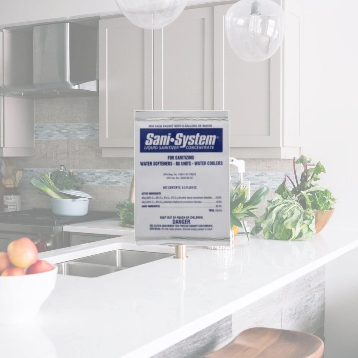 Picture of Commercial Water Distributing PRO-PRODUCTS-WS-SANI-SYSTEM-1PK Water Softener Liquid Sanitizer