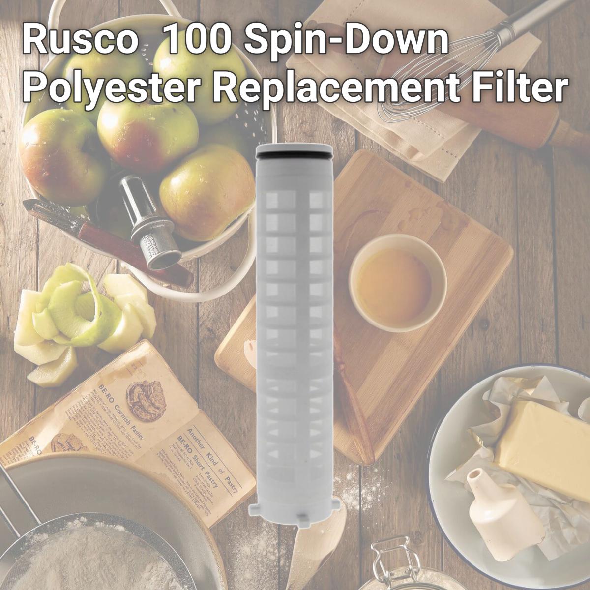 Picture of Commercial Water Distributing RUSCO-FS-1-100 Rusco RUSCO-FS-1-100 100 Spin-Down Polyester Replacement Filter