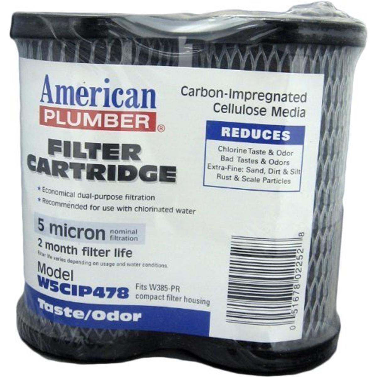 American-plumber-w5cip478 Undersink Compact Filter Replacement Cartridge - Pack Of 2