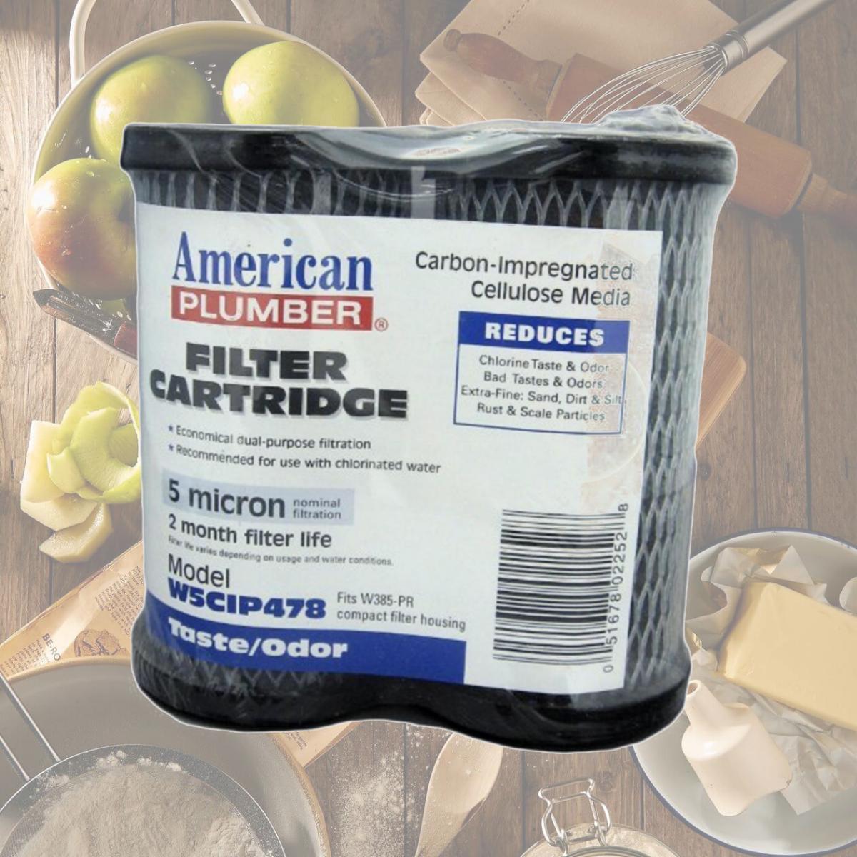 Picture of Commercial Water Distributing AMERICAN-PLUMBER-W5CIP478 Undersink Compact Filter Replacement Cartridge - Pack of 2