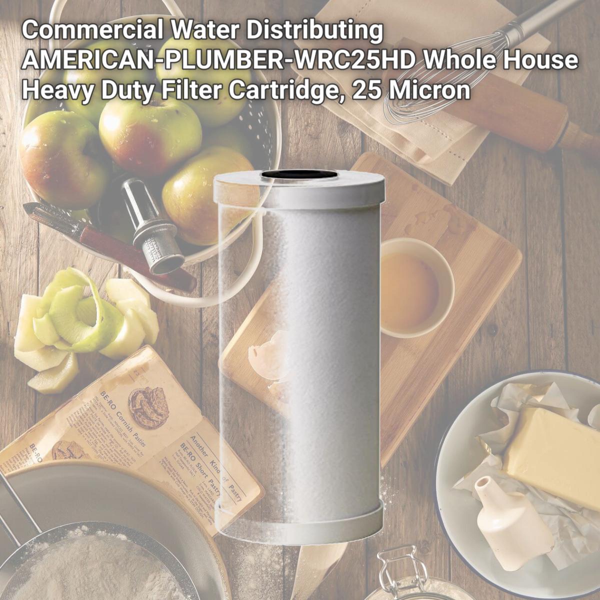 Picture of Commercial Water Distributing AMERICAN-PLUMBER-WRC25HD Whole House Heavy Duty Filter Cartridge, 25 Micron