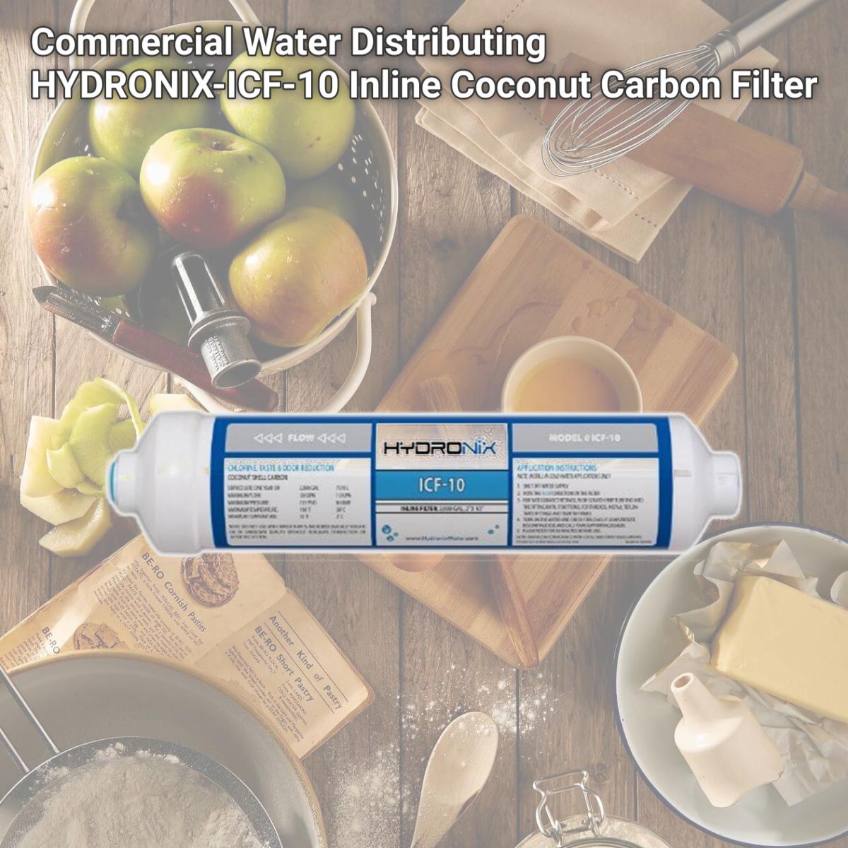 Picture of Commercial Water Distributing HYDRONIX-ICF-10 Inline Coconut Carbon Filter