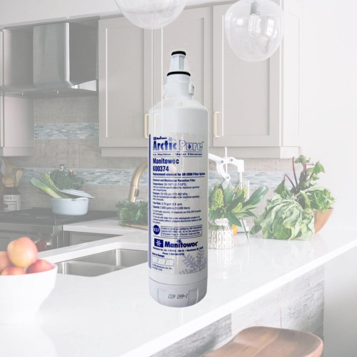 Picture of Commercial Water Distributing MANITOWOC-K00374 Arctic Pure Replacement Ice Maker Filter Cartridge