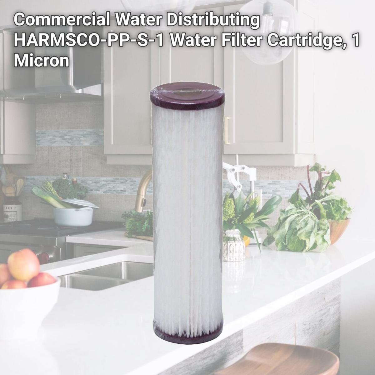 Picture of Commercial Water Distributing HARMSCO-PP-S-1 Water Filter Cartridge, 1 Micron