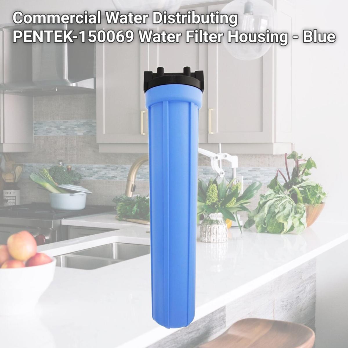Picture of Commercial Water Distributing PENTEK-150069 Water Filter Housing - Blue