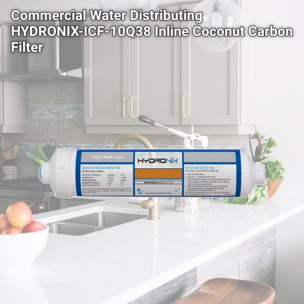 Picture of Commercial Water Distributing HYDRONIX-ICF-10Q38 Inline Coconut Carbon Filter