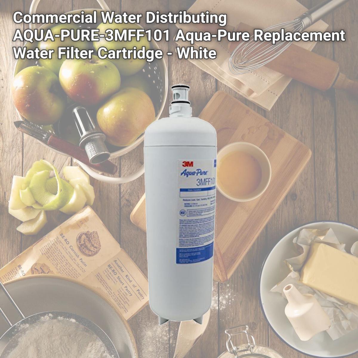 Picture of Commercial Water Distributing AQUA-PURE-3MFF101 Aqua-Pure Replacement Water Filter Cartridge - White