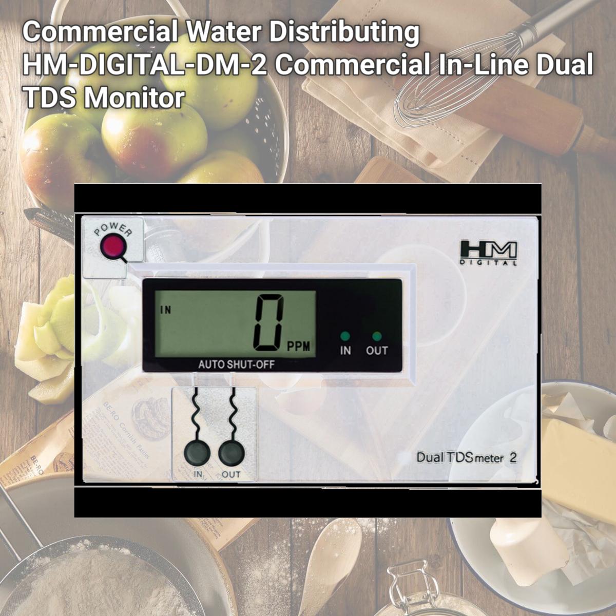 Picture of Commercial Water Distributing HM-DIGITAL-DM-2 Commercial In-Line Dual TDS Monitor