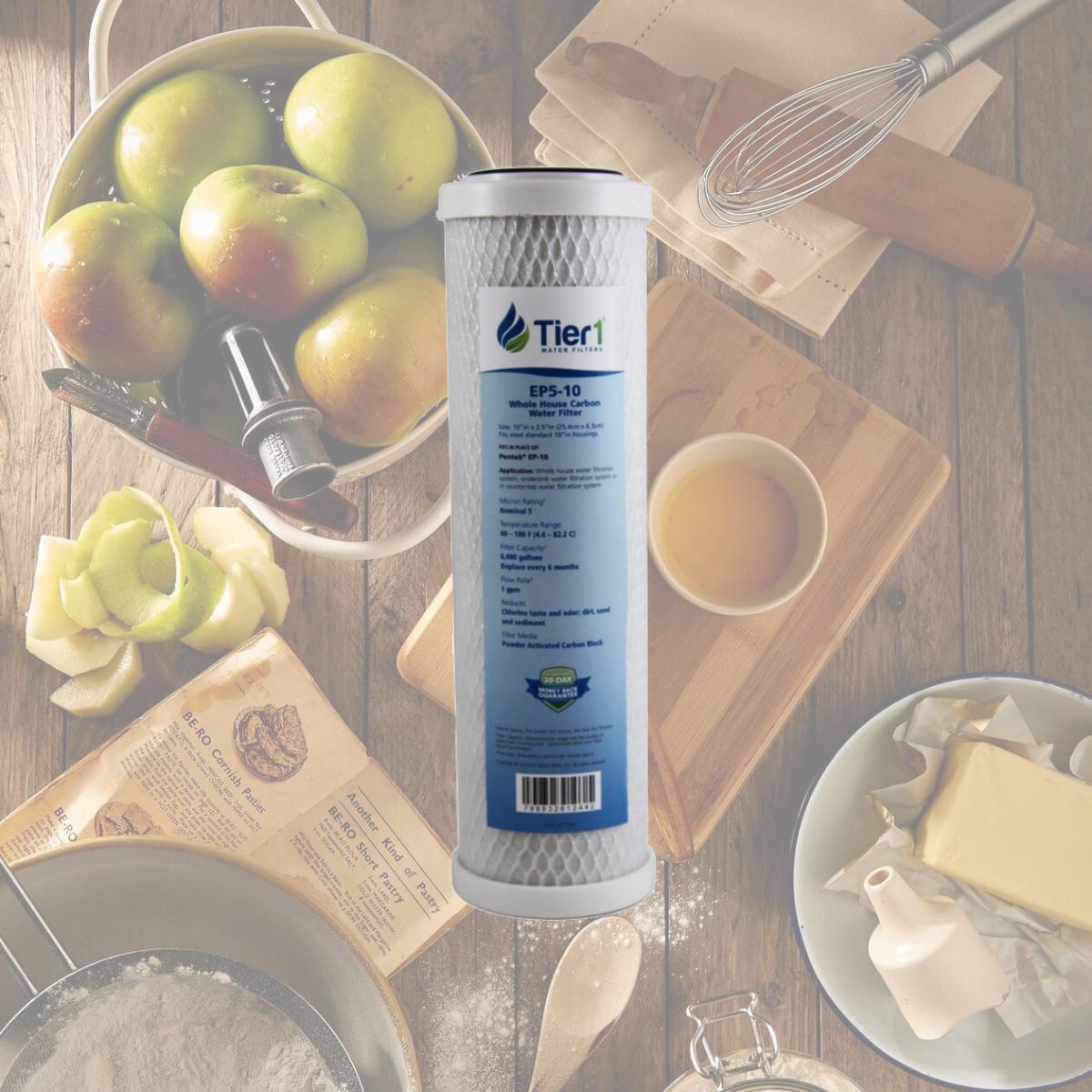 Picture of Commercial Water Distributing TIER1-EP5-10 10 x 2.5 in. Carbon Block Replacement Filter by Tier1