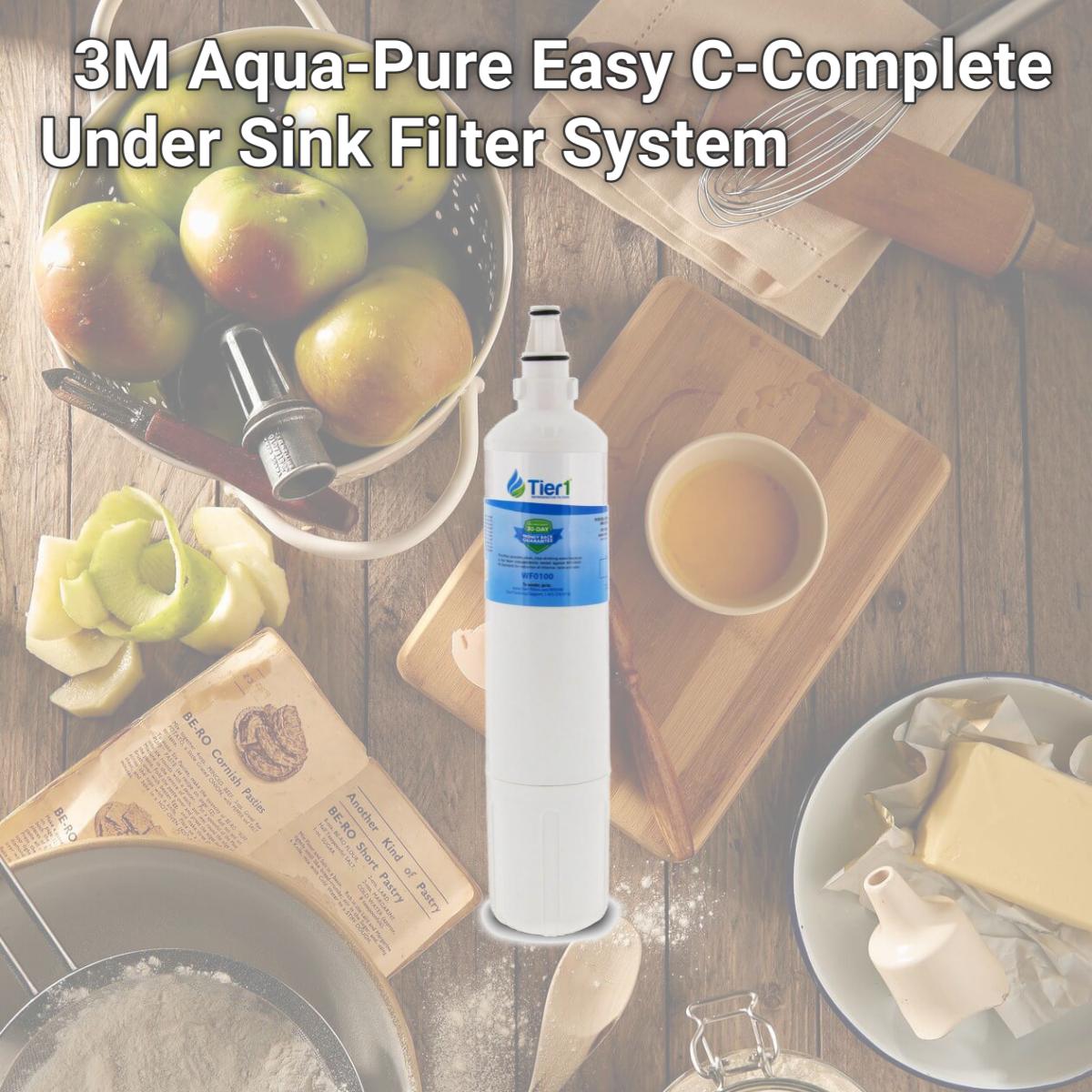 Picture of Commercial Water Distributing TIER1-US-WF0100 3M Aqua-Pure Easy C-Complete Under Sink Filter System