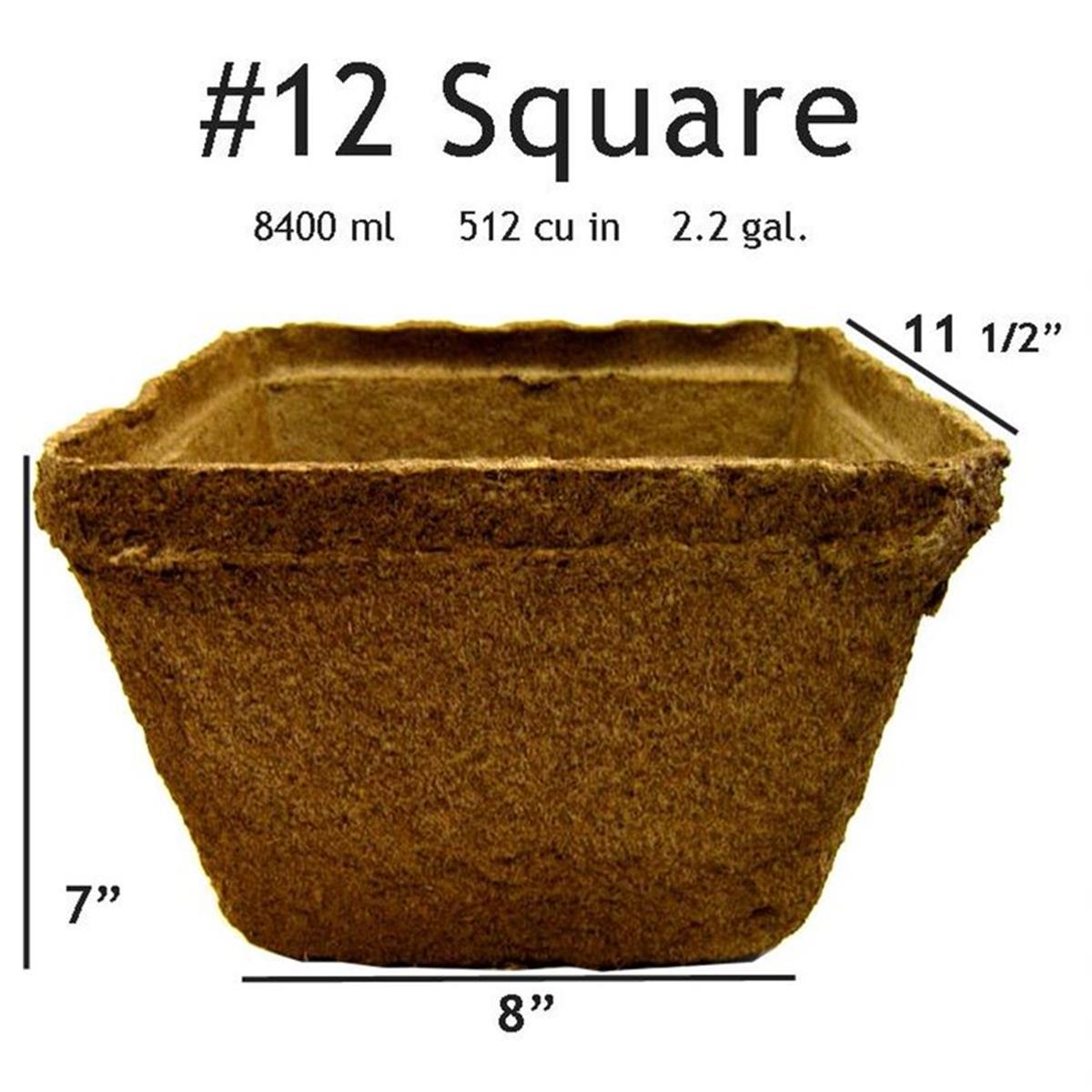 # 12 Square Pot - 10 Pots