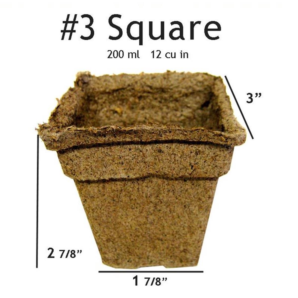 #3 Square Pot - 24 Pots