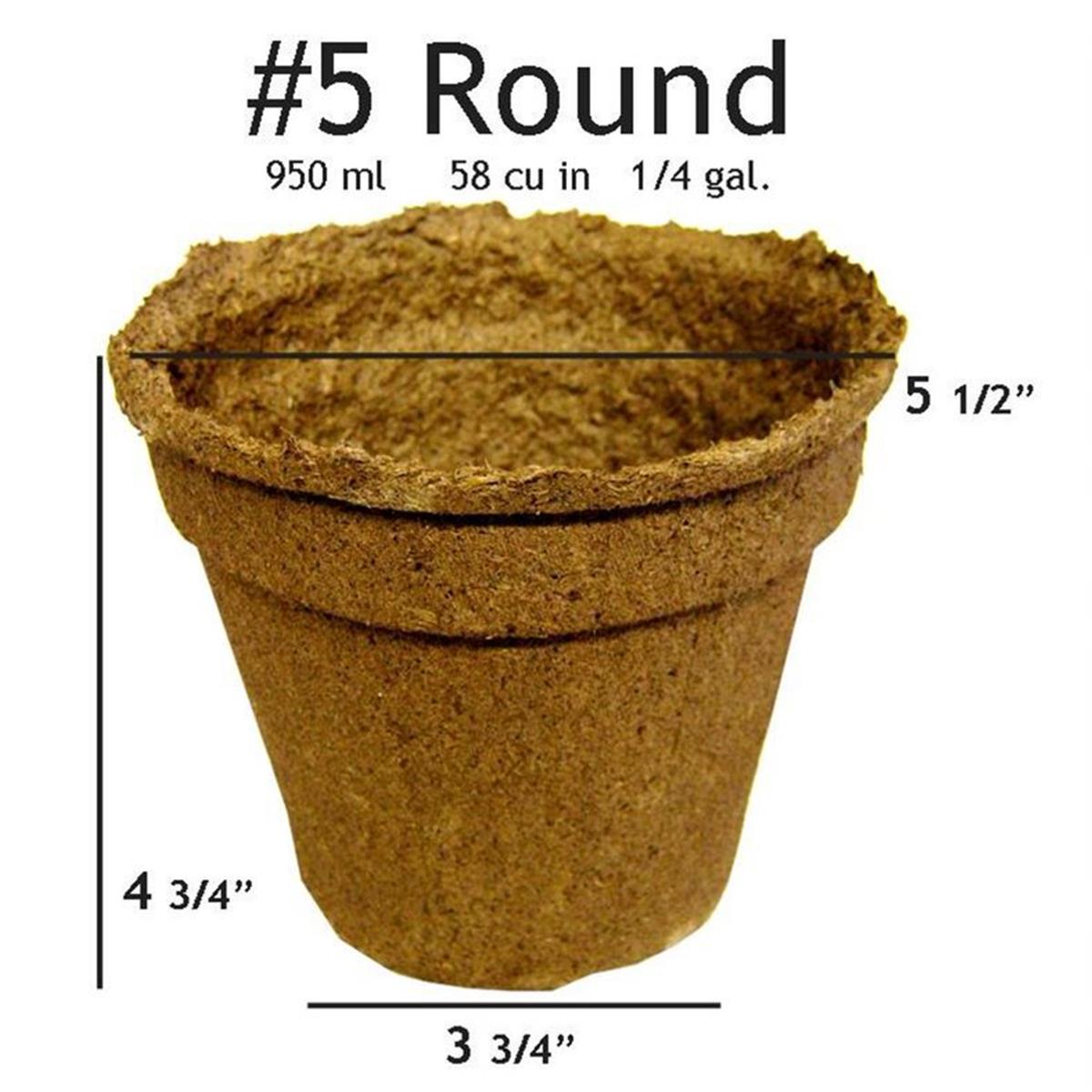 #5 Round Pot - 20 Pots