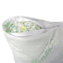 Pil-adjbamboo-kg Adjustable Shredded Memory Foam Pillow, King Size