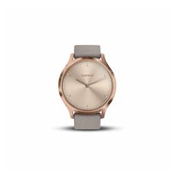 Garmin Usa 010-01850-19 Vivomove Hr Premium Watch - Rose Gold With Gray Suede