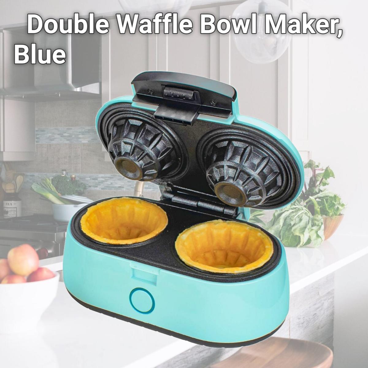 Picture of Brentwood Appliances TS-1402BL Double Waffle Bowl Maker, Blue