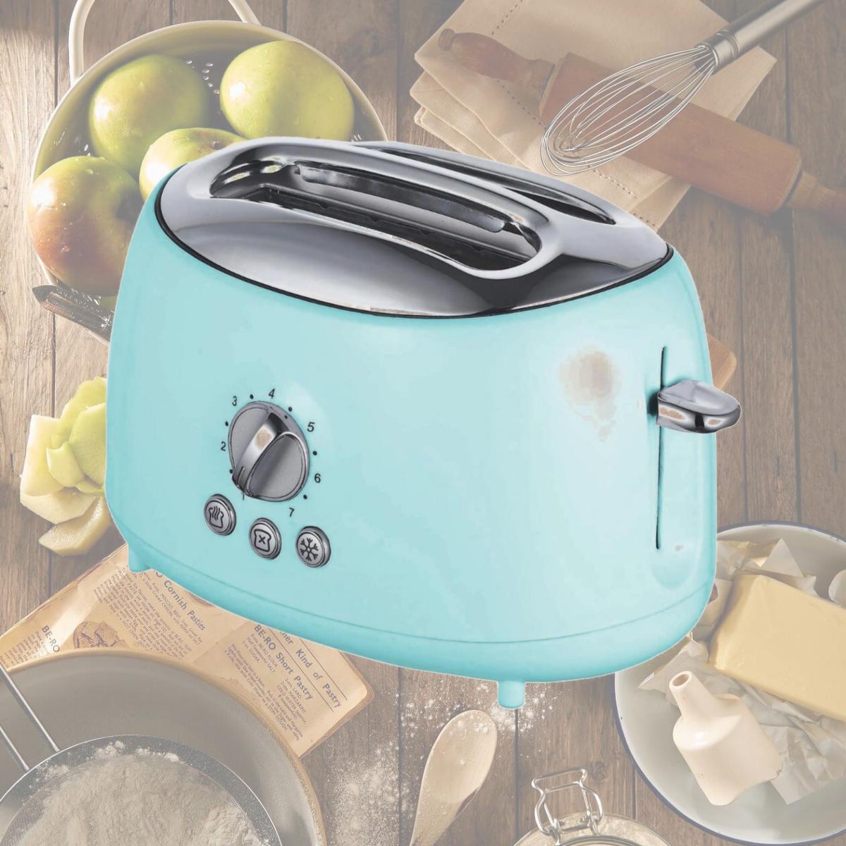 Picture of Brentwood TS-270BL 2 Slice Retro Toaster, Blue