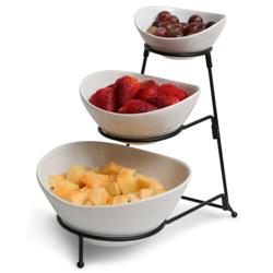 101991 Gracious Dining 3 Tier Serveware With A Modernized Look