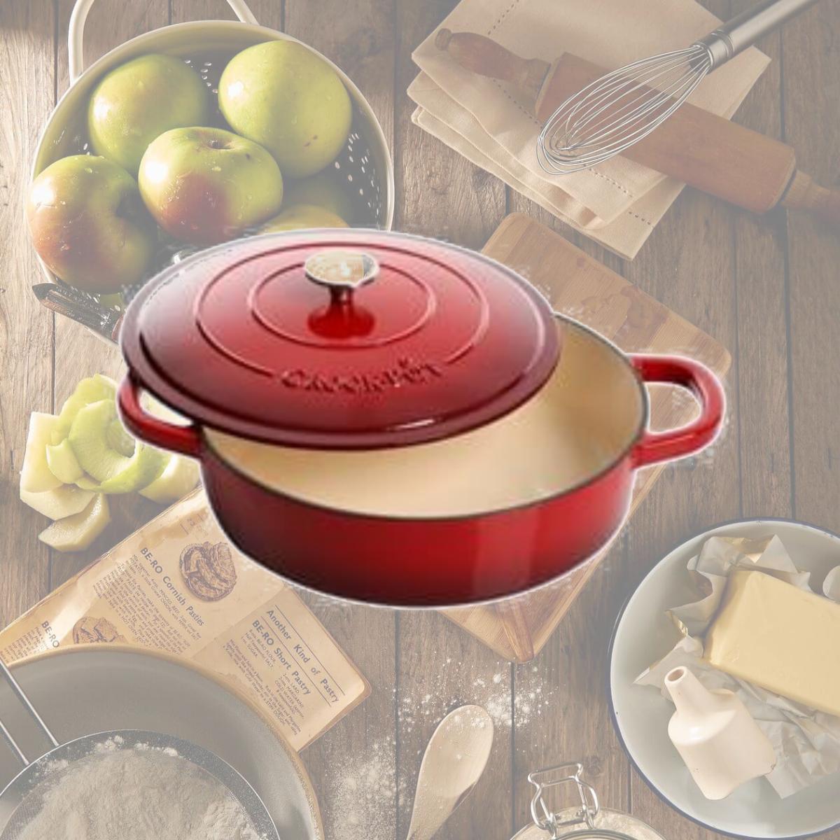 Picture of Gibson 112000.02 5 qt Crock Pot Brasier, Scarlet