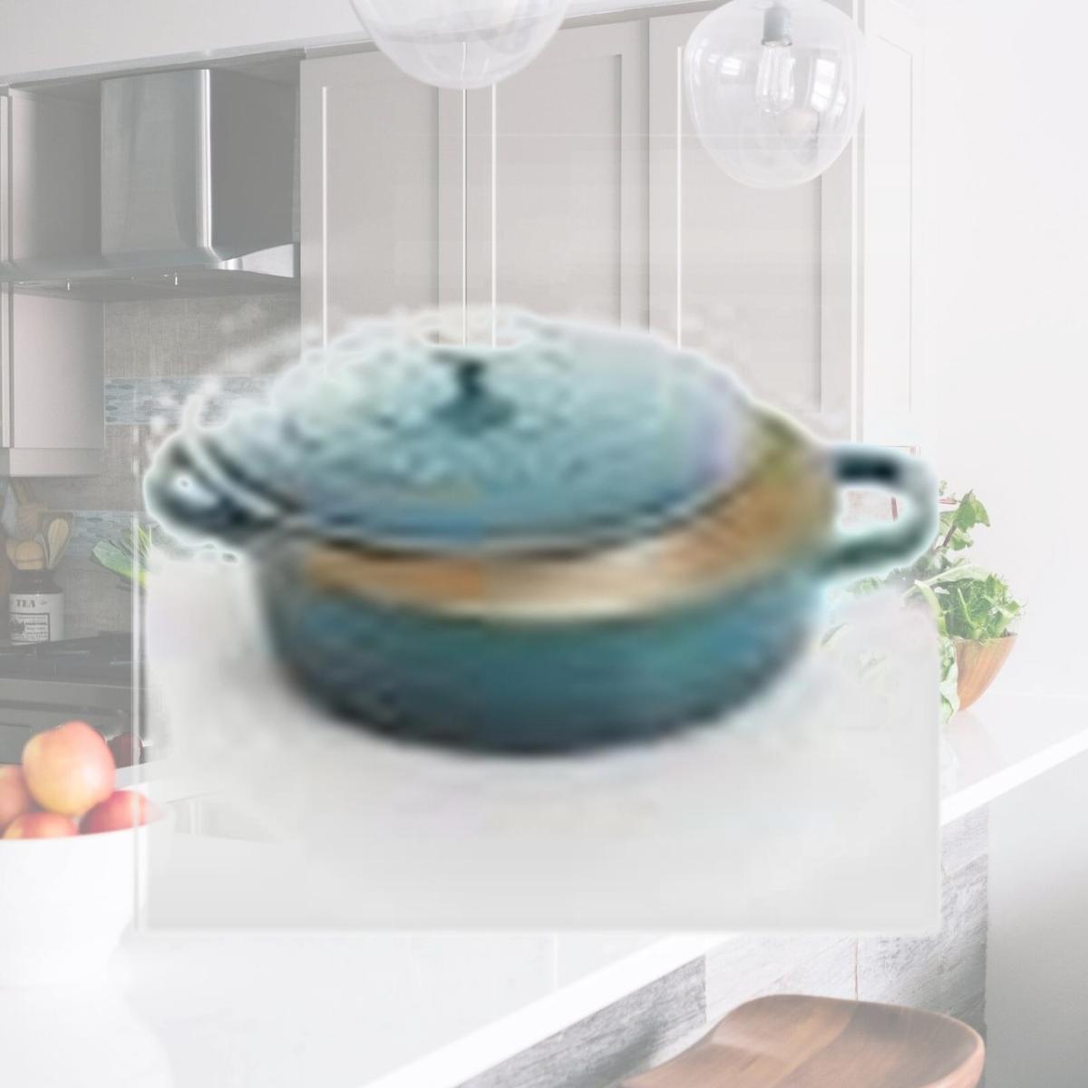 Picture of Gibson 112002-02 5 qt. Crock Pot Brasier - Teal