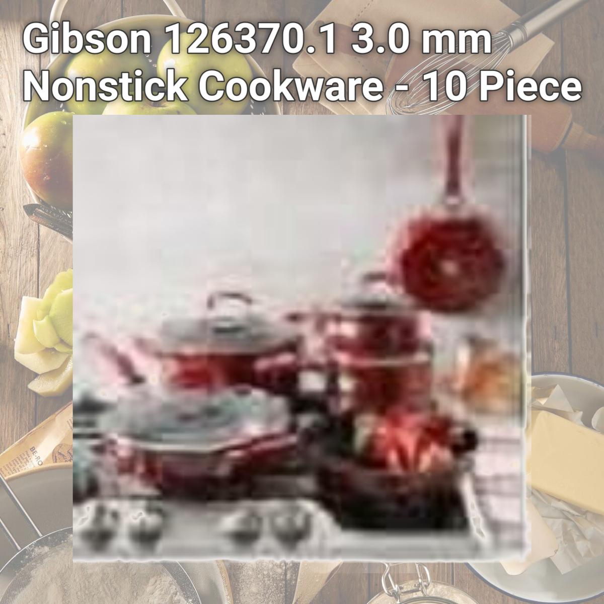 Picture of Gibson 126370.1 3.0 mm Nonstick Cookware - 10 Piece