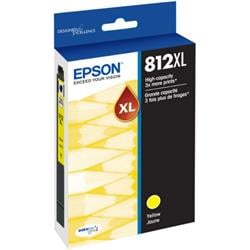 Epson America T812XL420-S High Capacity Ink Cartridge with Sensormatic, Yellow