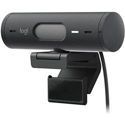 Logitech  Full HD Webcam with Auto Light Correction - Auto-framing - Show Mode - Dual Noise Reduction Mics - Privacy Shutter - Works, Graphite